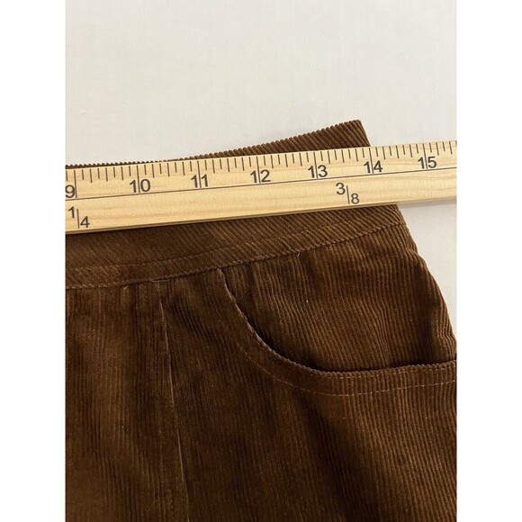 NWT Lulus Corduroy Midi Length Button Front Skirt Seasonal Feelings Brown Size S - Picture 11 of 13